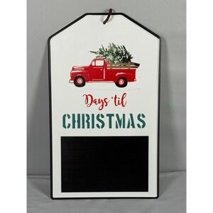 allen roth 421838 chalkboard days 'til‎ christmas countdown